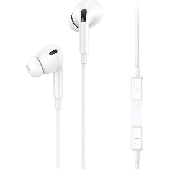 Căști intraauriculare stereo Usams EP-41 cu mufă de 3,5 mm, alb