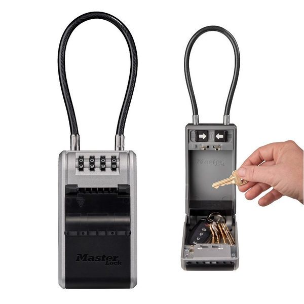 5482eurd Caja De Seguridad Para Llaves Master Lock Con Nuevo Diseño Innovador, Grillete De Cable Flexible, Gran Capacidad, Alta Seguridad, New - Xl - Arco Cable