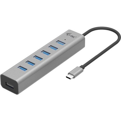 i-tec C31HUBMETAL703 hub USB 3.2 Gen 1 (3.1 Gen 1) Type-C 5000 Mbit/s Šedá (C31HUBMETAL703)