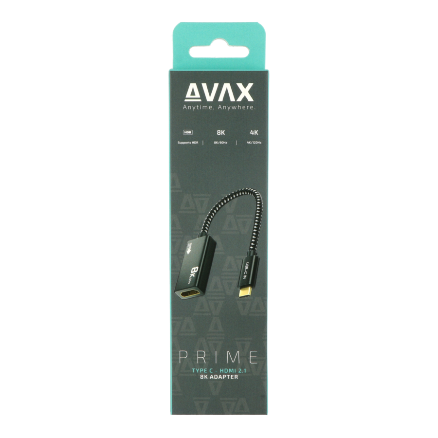 AVAX AD901 Prime USB-C apa - HDMI 2.1 anya Adapter (AD901)