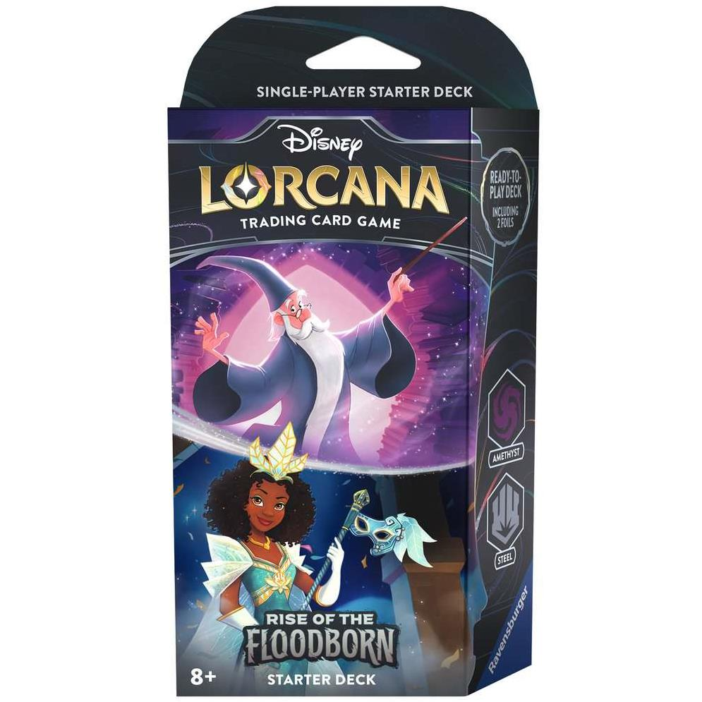 Disney Lorcana: Rise of the Floodborn TCG Starter Deck Amethyst and Steel (4050368982391)