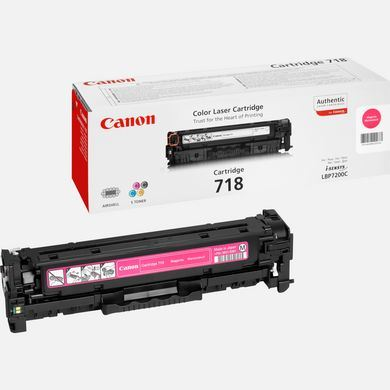 Cartuș de imprimantă cu toner magenta Canon CRG 718M, 2900 pagini