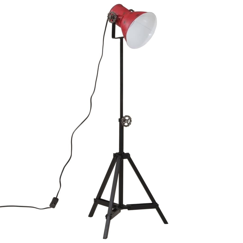 kopott piros állólámpa 25 W 35x35x65/95 cm E27 (371875)