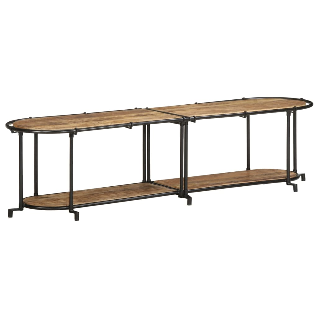 tömör nyers mangófa TV-szekrény 160 x 42 x 40 cm (4013491)