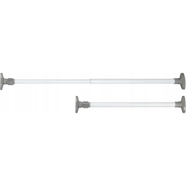 Barra Extensible Acero Wenko Hérkules 47-80 Cm  Blanco/gris 
