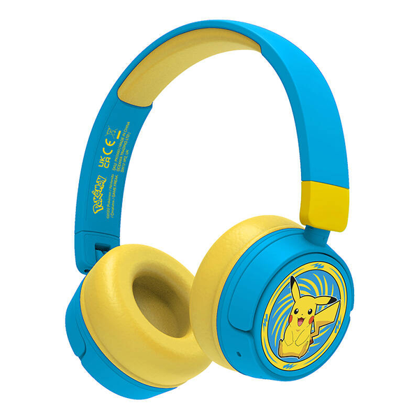 OTL PK0980 Pokemon Pikachu Bluetooth Gyerek Fejhallgató Kék