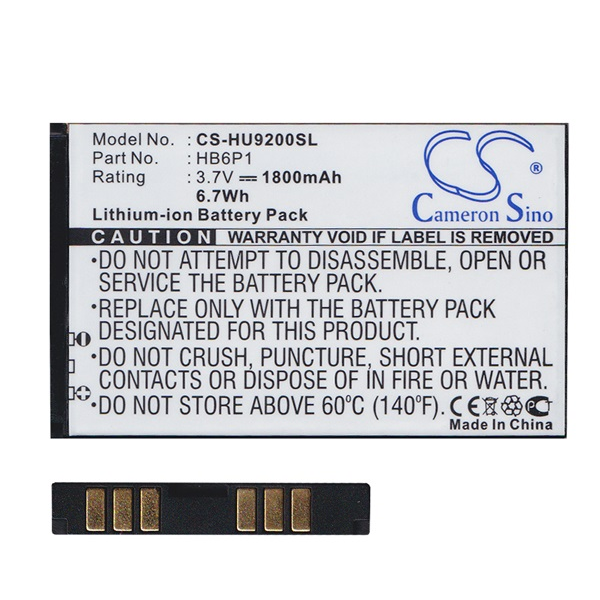 Cameron Sino akku 1800mAh LI-ION (HB6P1 kompatibilis) Huawei Ascend P1 "Gigapack csomagolás" (CS-HU9200SL)