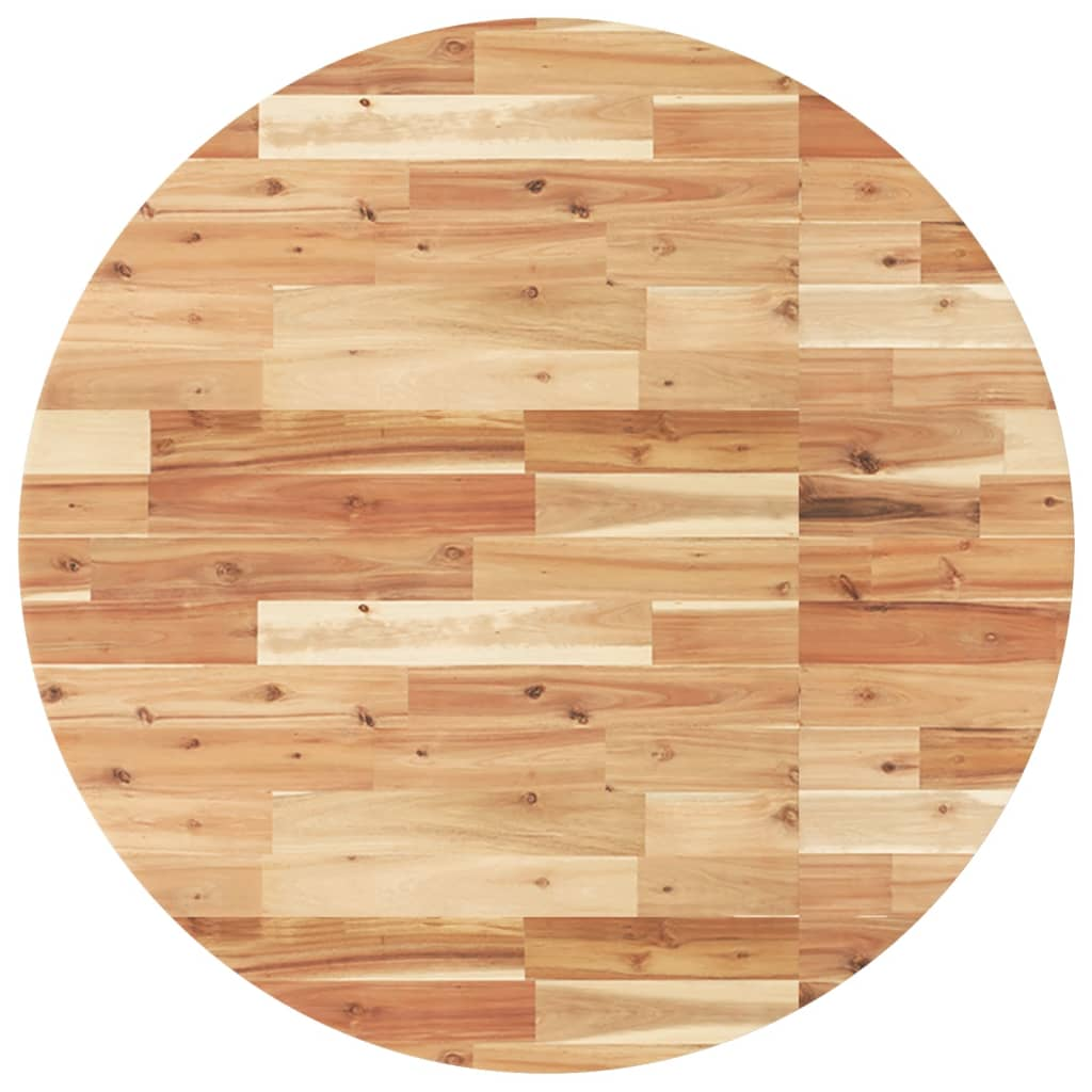 kerek tömör akácfa asztallap Ø90 x 4 cm (4008705)