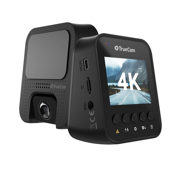 Camera auto, TrueCam, H25, GPS, 4K, cu functie Parkshield, Wi-Fi, Negru