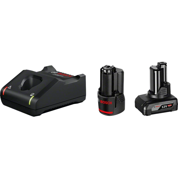 Bosch 1 x GBA 12V 2.0Ah + 1 x GBA 12V 4.0Ah + GAL 12V-40 Professional akkumulátor töltő Háztartási elem AC (1600A01NC9)