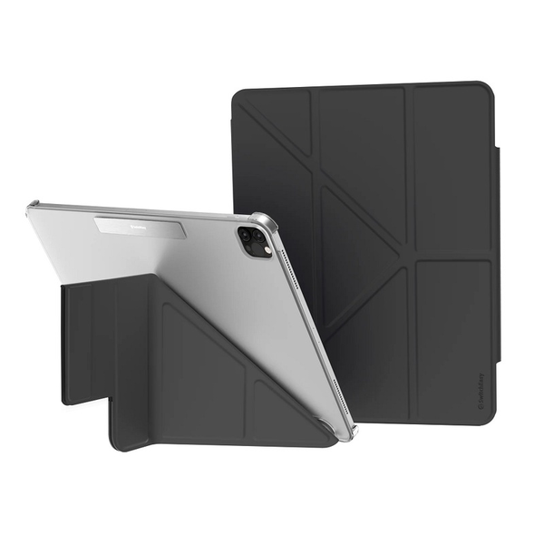 SWITCHEASY Origami Nude védőtok 2025/M3-2024/M2 iPad Air 13 & 2022-2018 iPad Pro 12.9 fekete