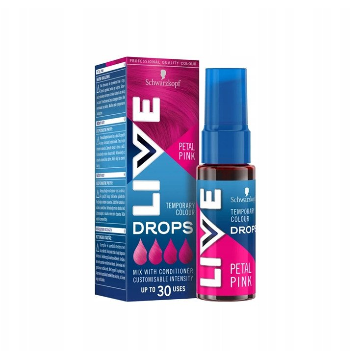 SCHWARZKOPF LIVE Drops Růžový květ 30 ml (9000101720617)