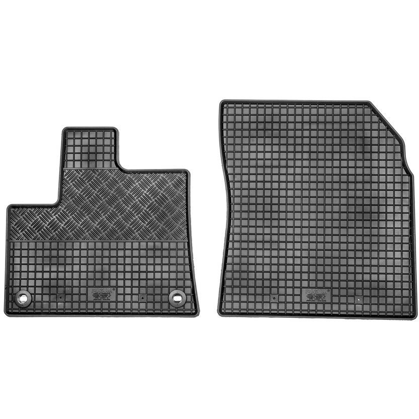 RIGUM Rubber Car Mats for CITROEN Berlingo 2018->, Black (2 Seats, Set of 2) (0991X13)