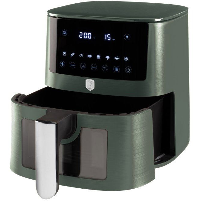 BerlingerHaus BH-9710 Airfryer 8L forrólevegős fritőz zöld (5999108491795)