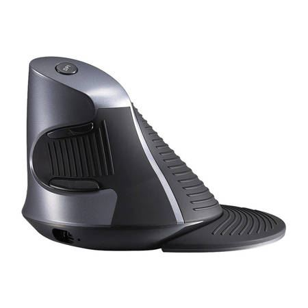 Mouse vertical wireless DeLux M618G GX, Negru