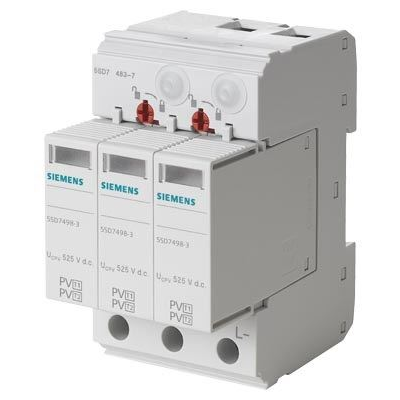 Siemes 5SD7483-6 T1/T2 UC 1050V DC szigetelt és földelt PV rendszerekhez túlfeszültség levezető (5SD7483-6)