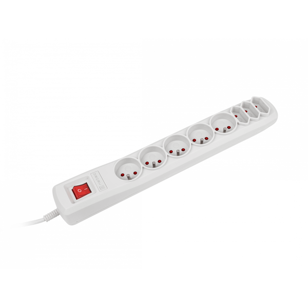 Prepäťová lišta SP8 5m (8 zásuviek)