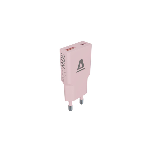AVAX NANO SLIM hálózati töltő adapter USB-C, USB-A (QC3.0) rózsaszín (CH641P)