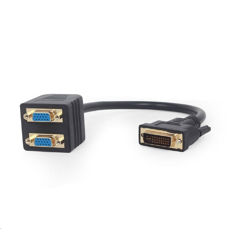 Gembird Cablexpert DVI -- > 2VGA elosztó kábel (A-DVI-2VGA-01) (A-DVI-2VGA-01)