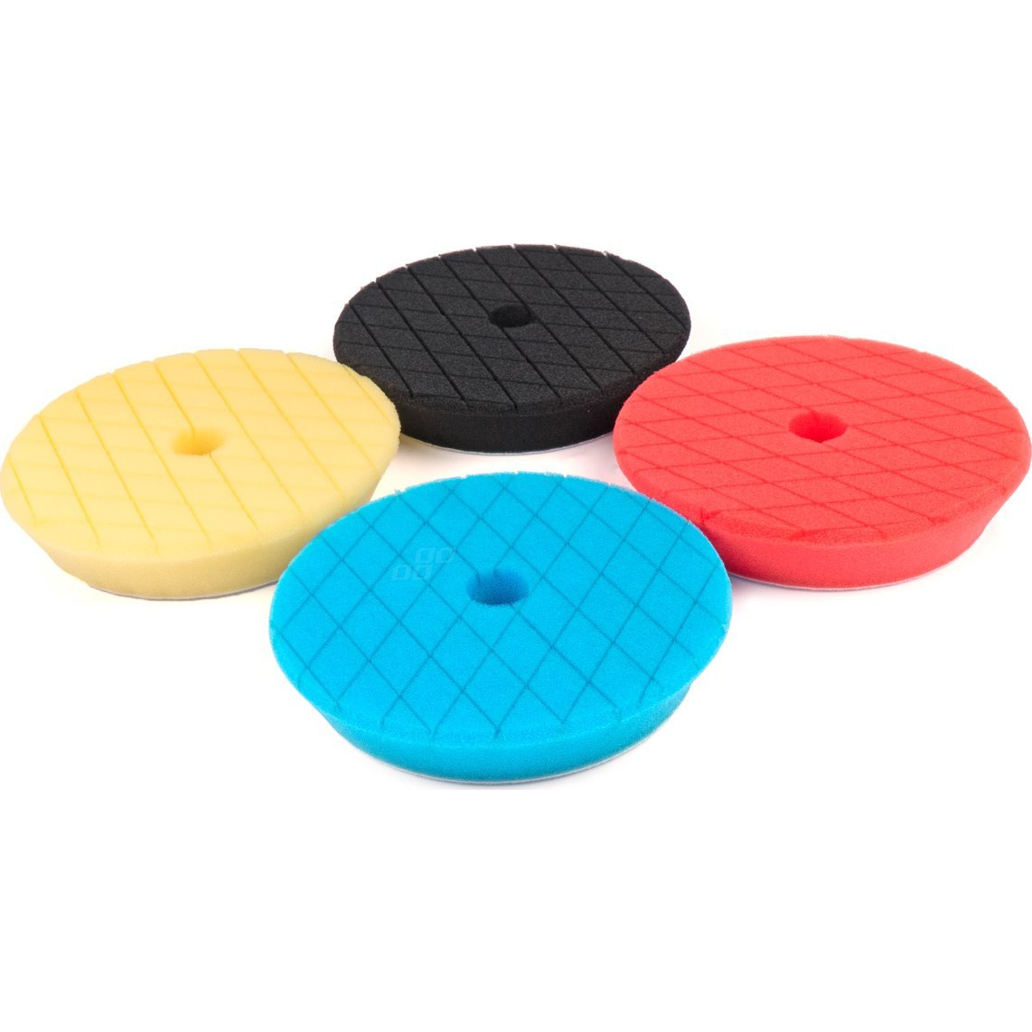 AMiO , Polírozó Szivacs Szett, Gépi Tépőzáras, 4db-os (0503711) (0503711)