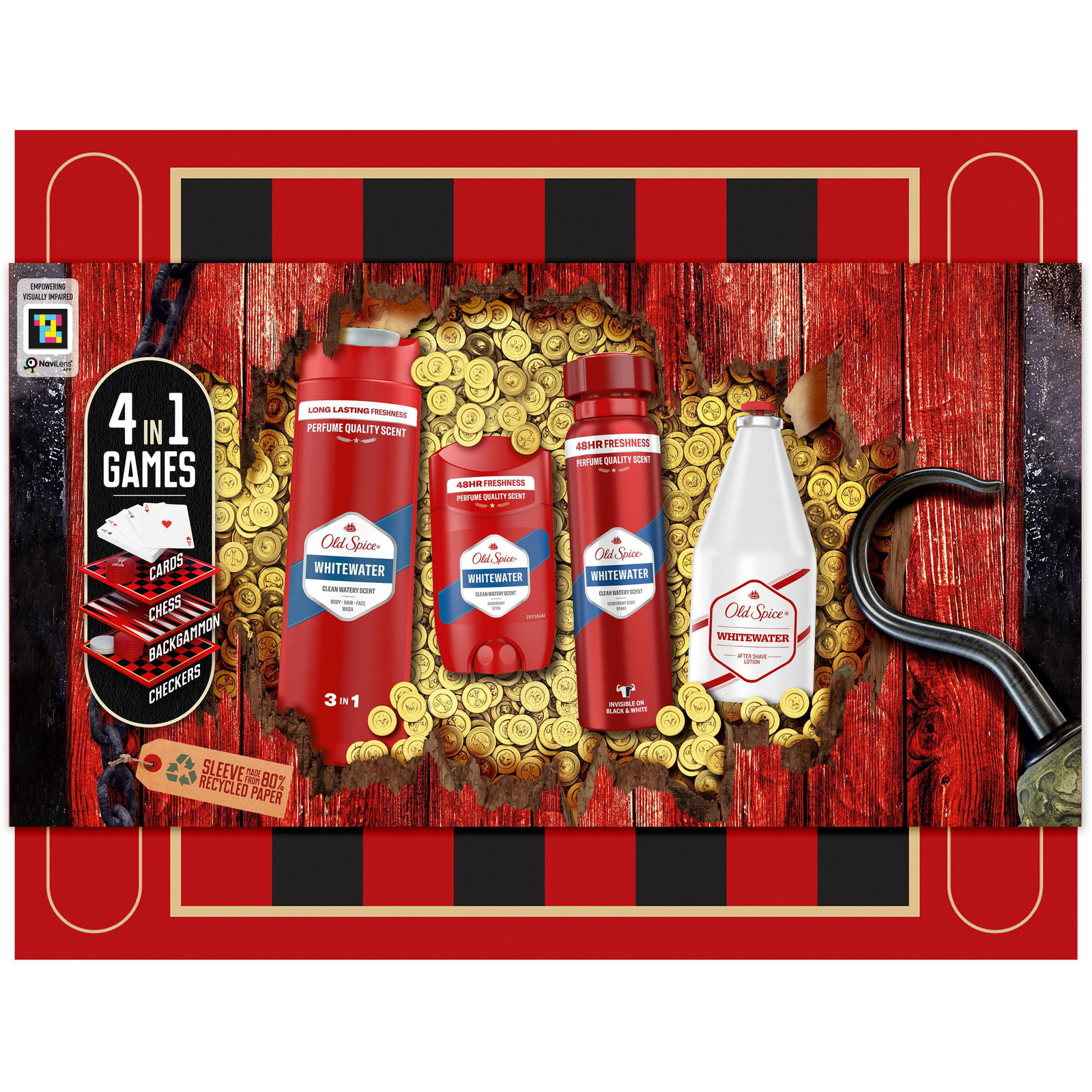 OLD SPICE Whitewater Cards Set 550ml (8700216131469)