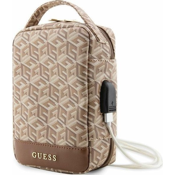 Guess GCube Stripe GUHBHGCFSEW rendszerező táska, barna (GUE003028)
