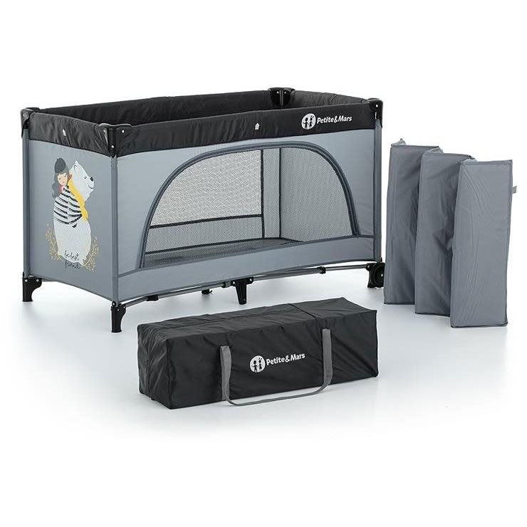 Petite&Mars Nyja Teddy Friend Coal (8595640910151)