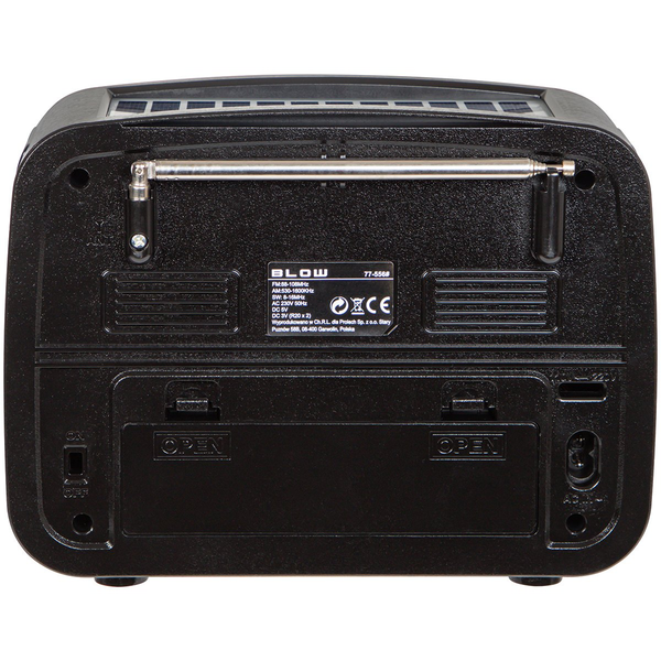 77-556# Radio przenośne analogowe am/fm bt blow ra17 solarne czerwone