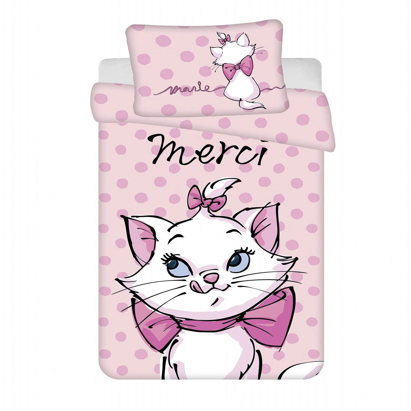 Jerry Fabrics Disney Marie Cat Merci baby 100 × 135, 60 × 40 cm (00145-DOPOSDOMERA)