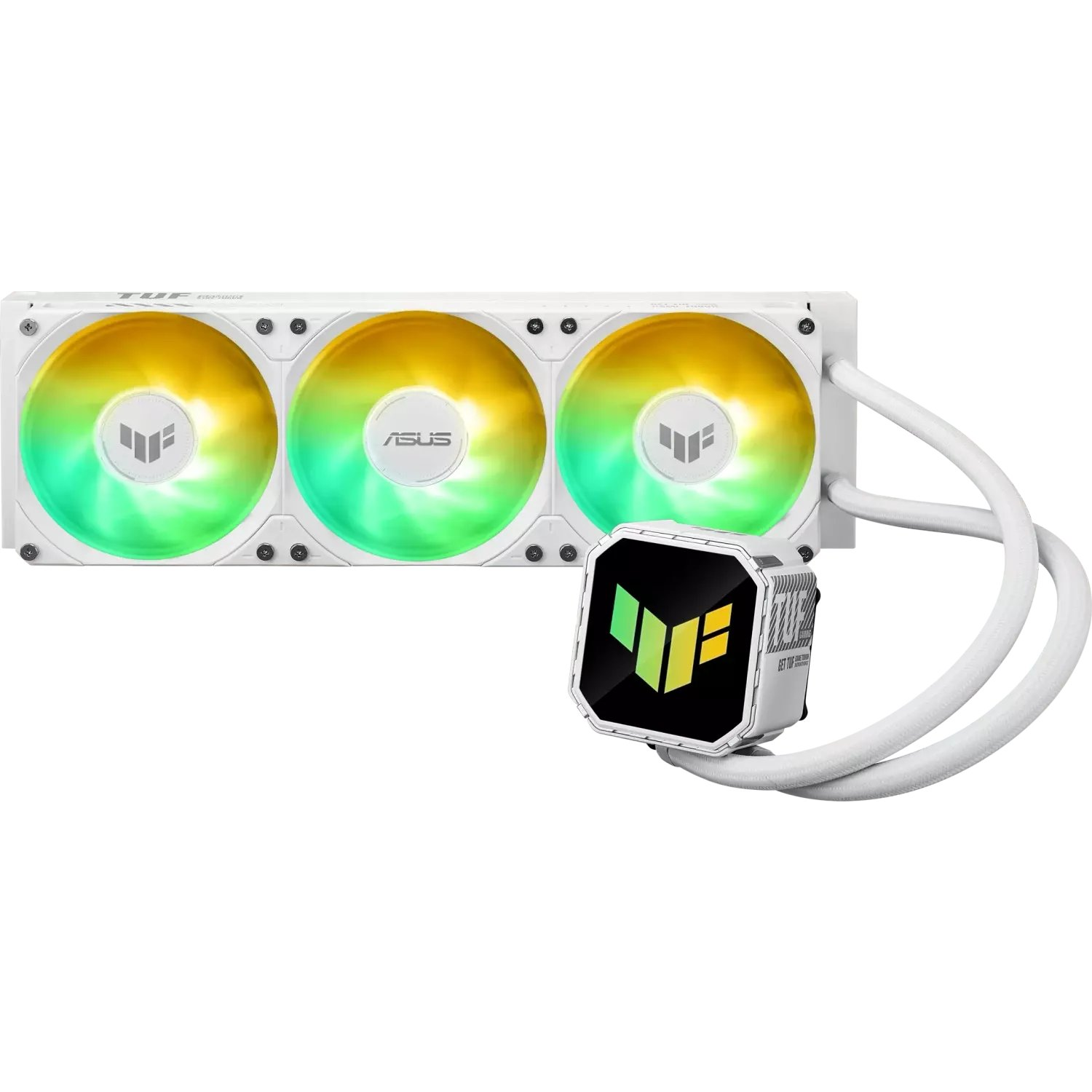 ASUS TUF Gaming LC III 360 ARGB White Edition Számítógép ház Minden az egyben folyadékhűtés 12 cm Fehér (90RC0192-B0EAY0)