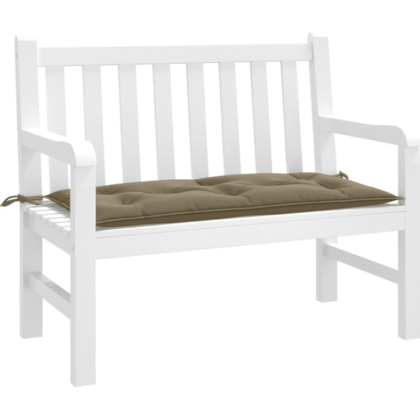 melange tópszínű szövet kerti padpárna 100 x 50 x 7 cm