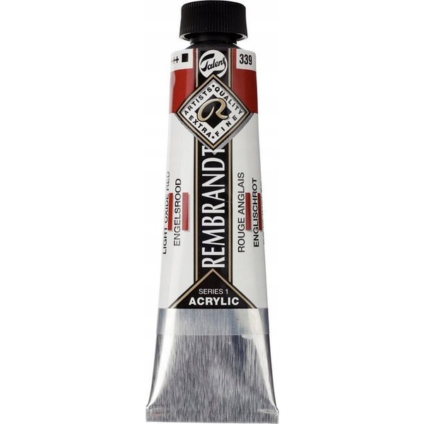 Artequipment Rembrandt Acrylic Colour Tube Light Oxide Red 339