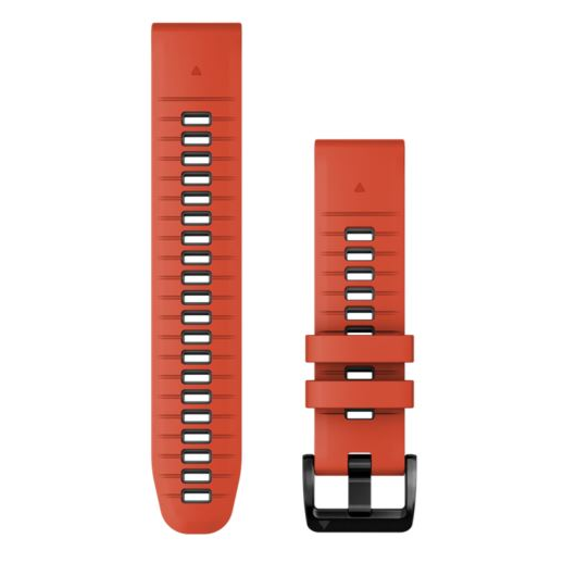 Garmin QuickFit óraszíj szilikon 22mm piros/grafit (010-13280-04)