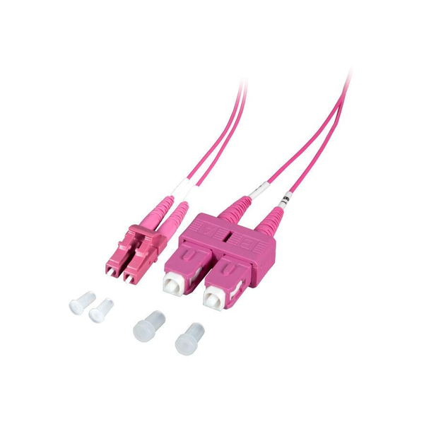 EFB Duplex Jumper LC-SC 50/125,OM4,LSZH,violett,1.2mm,3m