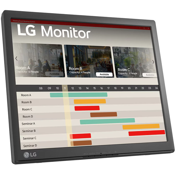 LG 17BR30T-B.AWM computerskærm 43,2 cm (17") 1280 x 1024 pixel SXGA LCD Berøringsskærm Sort