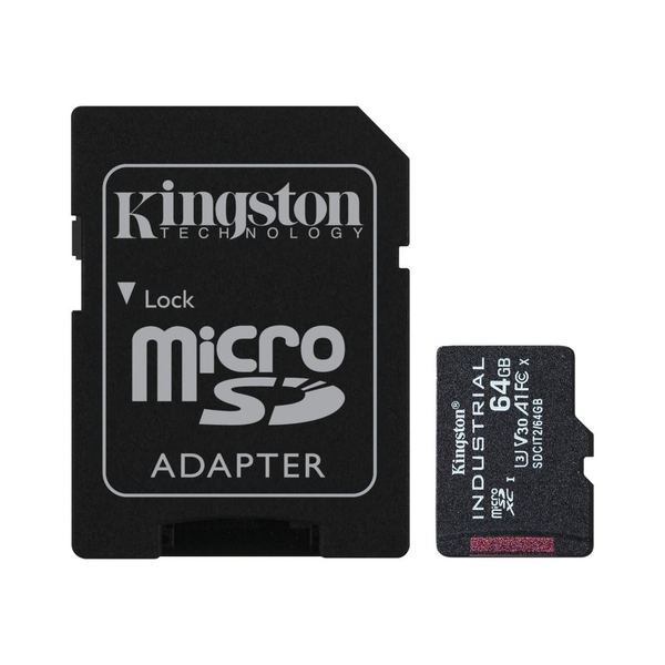Kingston Technology Industrial 64 GB MicroSDXC UHS-I Klasse 10