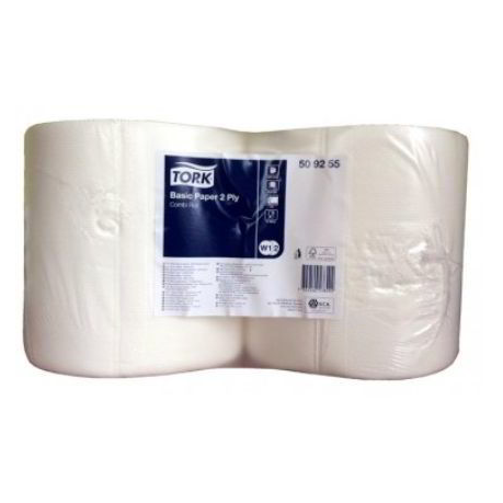 Tork Universal 509255 W1/W2 rendszer Tekercses Törlőpapír - Fehér (2 tekercs)