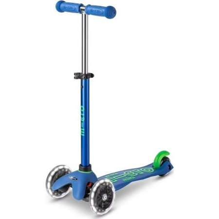 Micro Deluxe Mini LED 3 kerekű gyerek roller - Kék