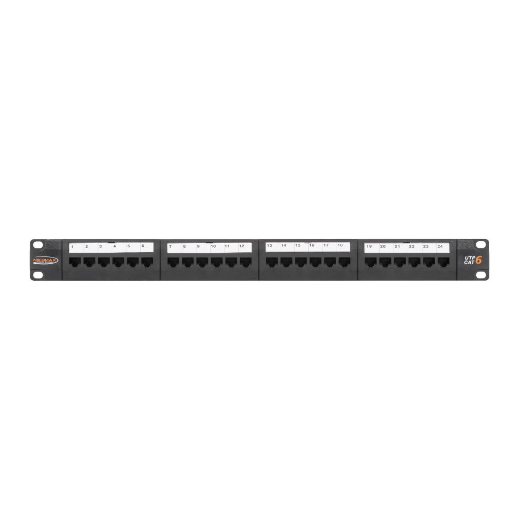 Nikomax UTP patch panel cat.6 24 port 19