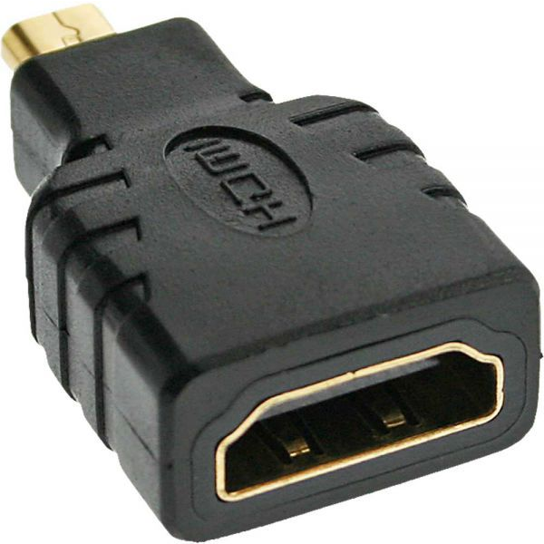 InLine 17690D csatlakozó átlakító HDMI A female HDMI D Fekete (17690D)