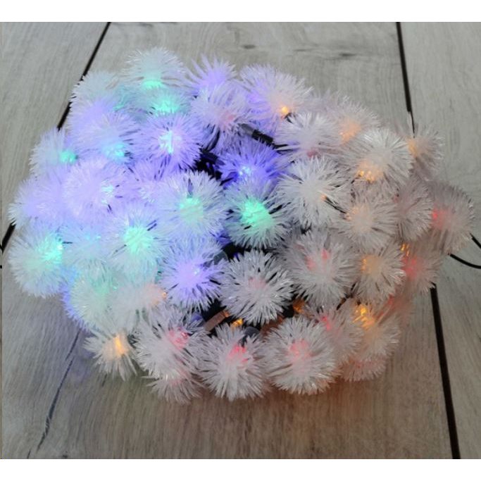 IRIS Zúzmara alakú 3cm/12m/IPX3 szabványos/több színű/100db LED-es/napelemes fénydekoráció (315-06) (315-06)