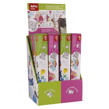 Apli Öntapadó színező tekercs display (12 db) (16605)