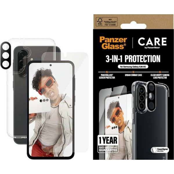 PanzerGlass CARE BY FLAGSHIP Átlátszó képernyővédő Samsung 1 db