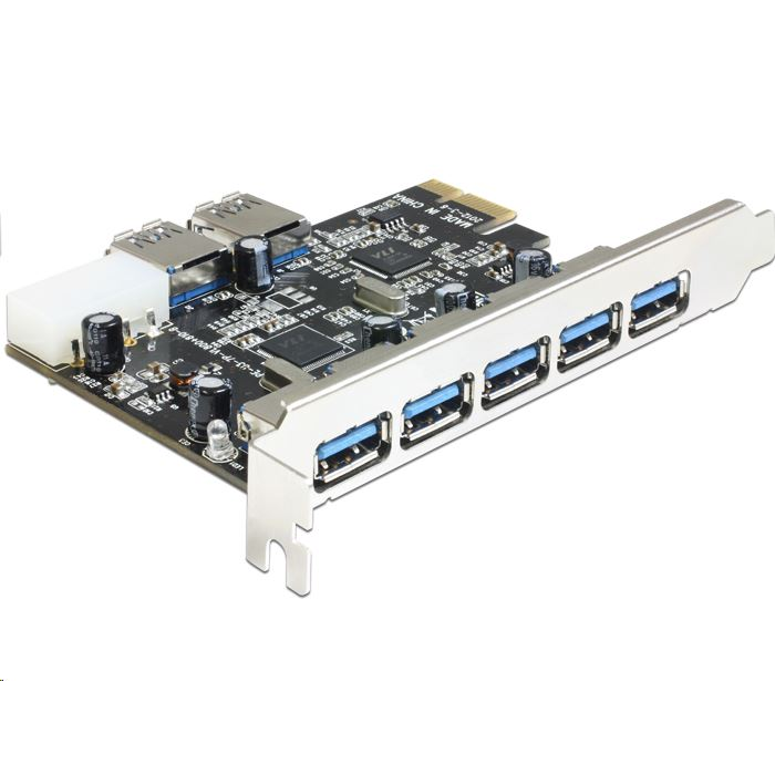 DeLock 5+2x USB 3.0 bővítő kártya PCI-E (89355) (89355)