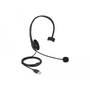 Слушалки за компютър, Delock, Mono, USB, 2.4 m, 32 Ohm, черни