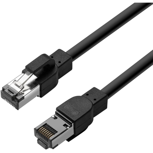 Lanview LVN6005SOUT cavo di rete Nero 0,5 m Cat6a S/FTP (S-STP) Rotondo