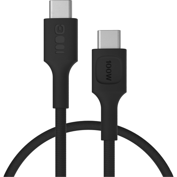 USB-C Kábel 0,3m 100W GreenCell PowerStream Gyors Töltés PD Párduc Fekete KABGC100PS30PB
