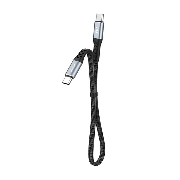 DUDAO L10C USB-C - USB-C kábel 0.23m 100W PD fekete (6973687243869)