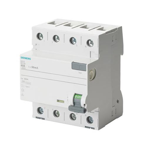 Siemens 5SV3444-6  ÁVK A 40/4 100MA 4 MODUL védőkapcsoló