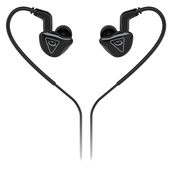 Слушалки с кабел, Behringer, 1,5 м, MMCX конектор, черни